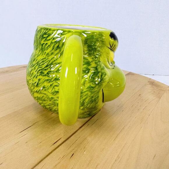 Dr. Suess The Grinch Coffee Mug Scuplted Head Ceramic 16oz Tea Cup 2018 - Picture 6 of 10